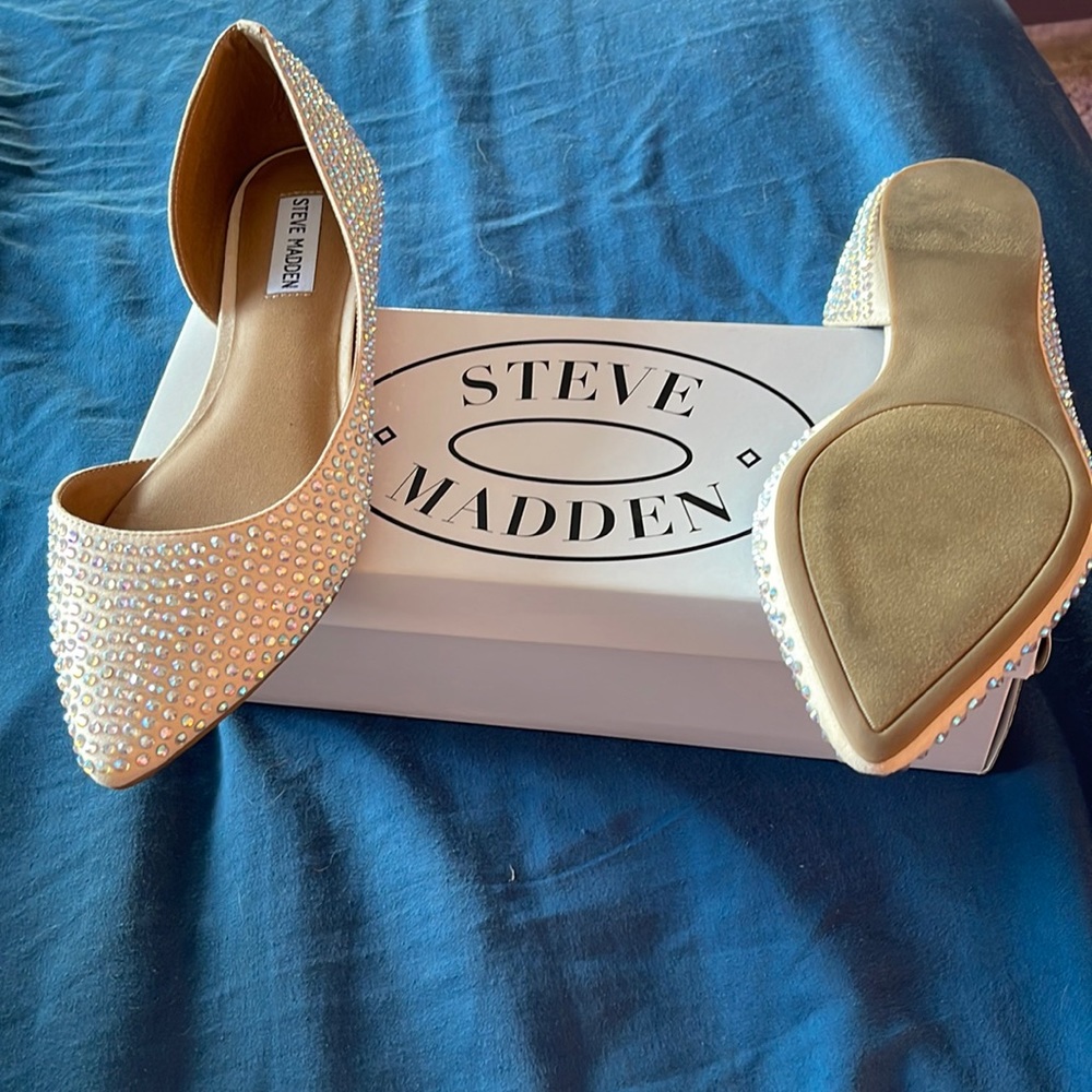 Ladies size 10 crystal muti color shoe
